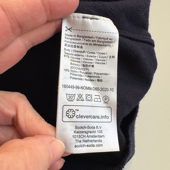 Scotch & Soda Amsterdam Core Crewneck Pullover Sweater Mens Size XL Night Blue - Picture 8 of 12